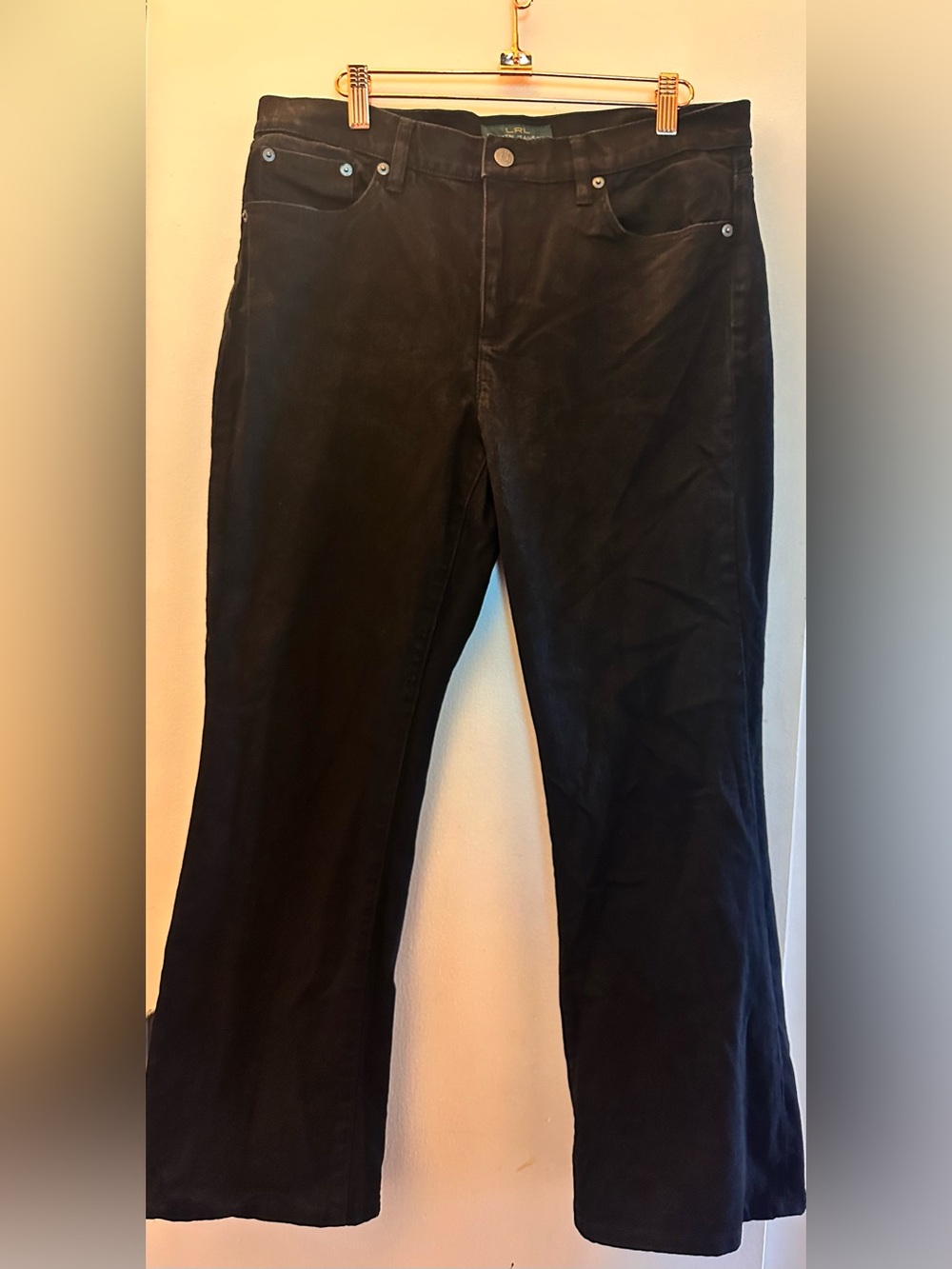 Lauren Ralph Lauren Black Boot-Cut Jeans 12